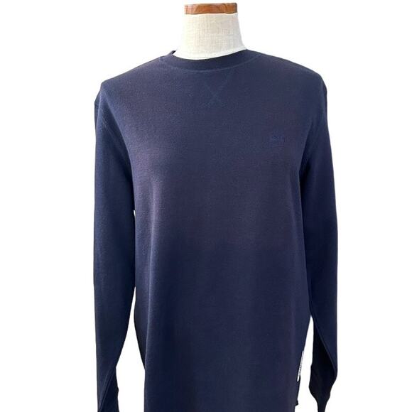 NWT Timberland Blue Pullover Sweatshirt Mens S Crewneck Casual Preppy Gorpcore - Picture 1 of 11